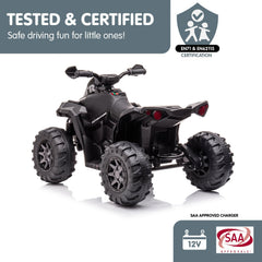 Kahuna GTS99 Kids Electric Ride On Quad Bike Toy ATV 50W - Black