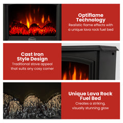 Dimplex 2kW Casper Optiflame Portable Electric Stove