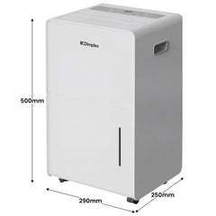 Dimplex 20L Portable Dehumidifier w/ Preset Modes Fan Speeds 4L Water Tank Timer