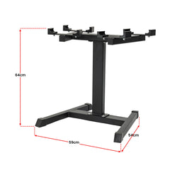 Powertrain Eon Dial-Up 72KG Adjustable Dumbbells Pair with Stand - Green