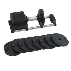 Powertrain Eon 90kg Adjustable Dumbbells Home Gym 9 Strength Training Safety Lock System Building & Fitness Workouts
