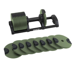 Powertrain Eon Dial-Up 45KG Adjustable Dumbbell - Green