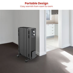 Dimplex Oil Free 1.5kW Column Heater w/ Thermostat in Black