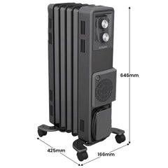 Dimplex 1.5kW Oil Free Column Heater 5 Fin with Thermostat Turbo Fan