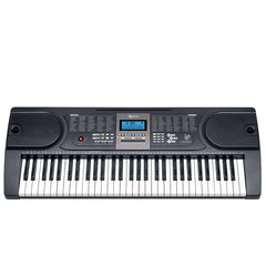 Karrera 61 Keys Electronic Keyboard Piano with Stand - Black