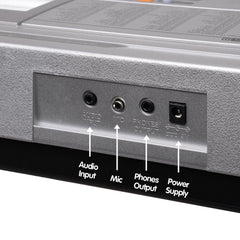 Karrera 61 Keys Electronic Keyboard Teaching Piano with Electric Stand in Silver CHJ-61