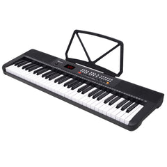 Karrera 61-Key Electronic Piano Keyboard with LED and Folding Stand in Black CHJ-SD1