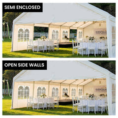 Wallaroo 6x12m Outdoor Event Marquee Gazebo Party Wedding Tent - White