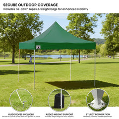 Wallaroo Gazebo Tent Marquee 3x3 Popup Outdoor - Green