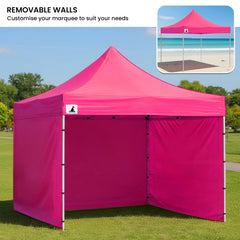 Wallaroo Gazebo Tent Marquee 3x3 PopUp Outdoor Pink