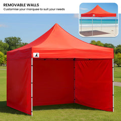 Wallaroo Gazebo Tent Marquee 3x3 PopUp Outdoor Red