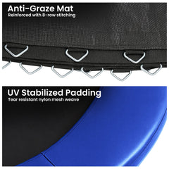 Kahuna 10ft Replacement Trampoline Safety Pad Cover and Jumping Spring Mat - Blue