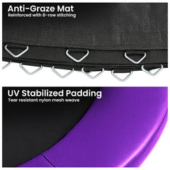 Kahuna 10ft Replacement Trampoline Safety Pad Cover and Jumping Spring Mat - Purple