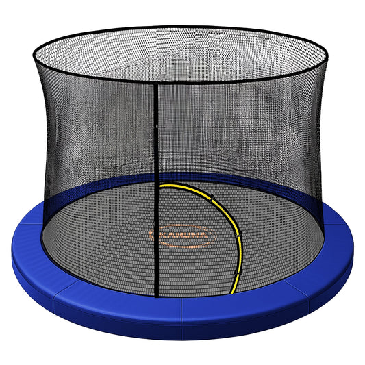 Kahuna 6ft Replacement Trampoline Safety Pad Cover and Safety Net Set Blue