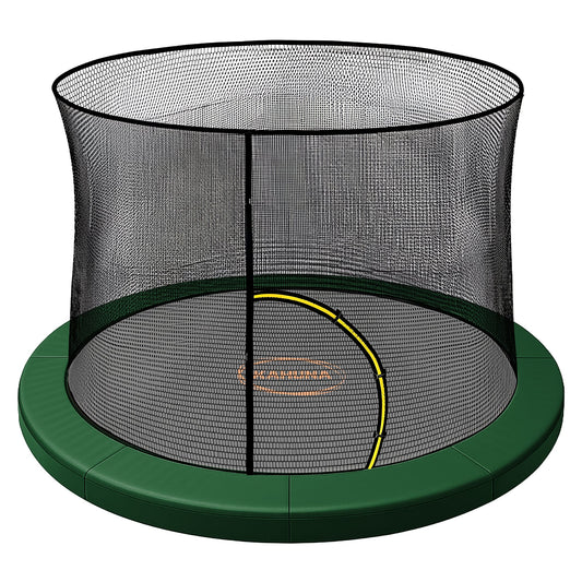 Kahuna 6ft Trampoline Pad and Net - Green
