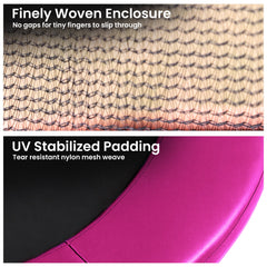 Kahuna 12ft Trampoline Pad and Net - Pink