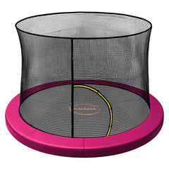 Kahuna 14ft Trampoline Pad and Net - Pink