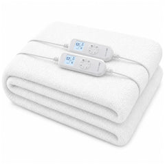 Laura Hill Queen Electric Heated Underlay Blanket Fleecy Fabric with Timer