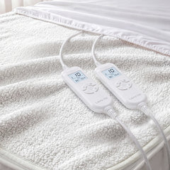Laura Hill King Electric Heated Underlay Blanket Fleecy Fabric with Timer