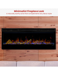 Dimplex 50-inch Linear Fireplace Driftwood and River Rock Accessory Package