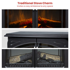 Dimplex Leckford Optiflame Electric Fire Stove - 2kW