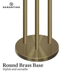 Sarantino Three Metal Shade Floor Lamp