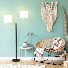 Sarantino Black/Brass Finish Reading Light Electric Table Lamp