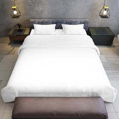 Laura Hill 750 Thread Count Pure Cotton Queen Bed Sheet Set 4 Piece Gift Pack - White