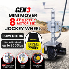 Novawinch Mini Mover 12v 550w Gen3 Electric Motorised Jockey Wheel