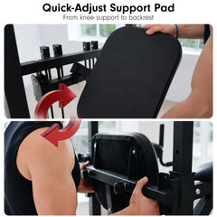 Powertrain Pull-Up & Dip Power Tower Multifunction Strength Training Station