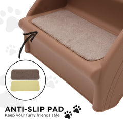 Furtastic 50cm Foldable Step Ladder Stairs - Brown