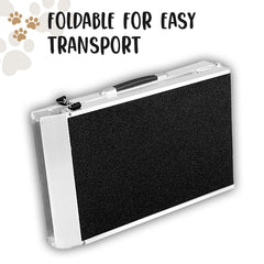 Furtastic Foldable Aluminium Dog Ramp - 183 x 38cm