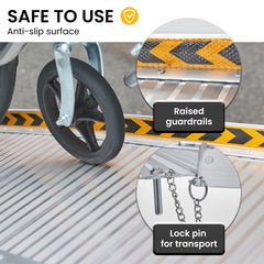 Kartrite 3ft Aluminium Foldable Wheelchair Ramp R01