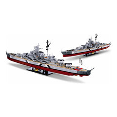 Sluban B1102 Model Kit WWII Bismarck Battleship Large Scale Warship Navy Vessel Boat Military Blocks DIY Construction