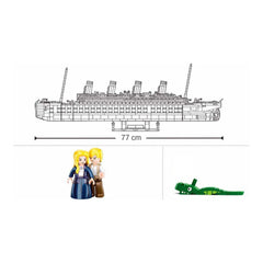 Sluban B1122 Model Kit 1:350 RMS Titanic Ocean Liner Cruise Ship Large Model Maritime Building Blocks DIY Construction