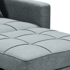 Sarantino Suri 3-in-1 Convertible Sofa Chair Bed - Airforce Blue