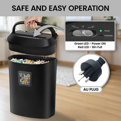 Centurion 25L 12-Sheet Paper Shredder Electric Cross-Cut Home & Office Cutter