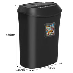 Centurion 25L 12-Sheet Paper Shredder Electric Cross-Cut Home & Office Cutter