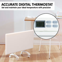 Nobo 2000W T2-NTL4T20 Electric Panel Heater with Timer Tilt Switch Silent Operation & Allergy-Free - Refurbished