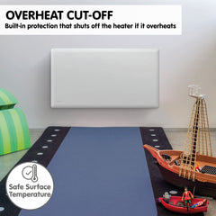 Nobo 2000W T2-NTL4T20 Electric Panel Heater with Timer Tilt Switch Silent Operation & Allergy-Free - Refurbished