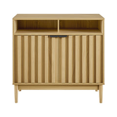 Sarantino Eleni 2-Door Sideboard Buffet Hallway Cabinet Storage Console Cupboard in Natural