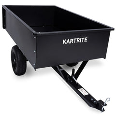 Kartrite 816kg Heavy-Duty Steel Dump Cart with Quick-Release Dumping Handle