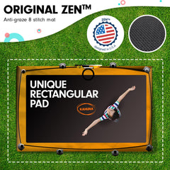 Kahuna 6 ft x 9 ft Rectangular Outdoor Trampoline - Orange
