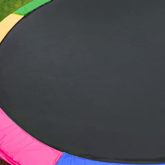 Kahuna 12ft Trampoline Free Ladder Spring Mat Net Safety Pad Cover Round Enclosure - Rainbow