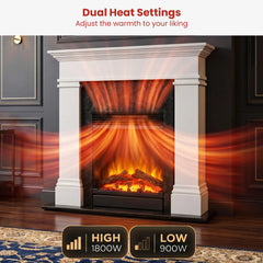 Dimplex 1.5kW Mini Taylor Suite Optiflame Electric Fireplace w/ LED Flame Effect