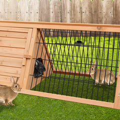 Furtastic Triangle Wooden Rabbit Hutch