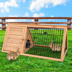Furtastic Triangle Wooden Rabbit Hutch