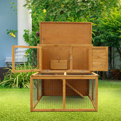 Furtastic 2-Storey Chicken Coop & Rabbit Hutch With Large Run