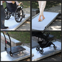 Kartrite 6ft Portable Aluminium Mobility Threshold Access Wheelchair Ramp