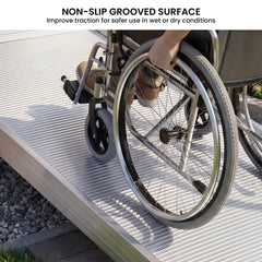 Kartrite 8ft Aluminium Wheelchair Ramp 380kg Capacity 93.5cm Width